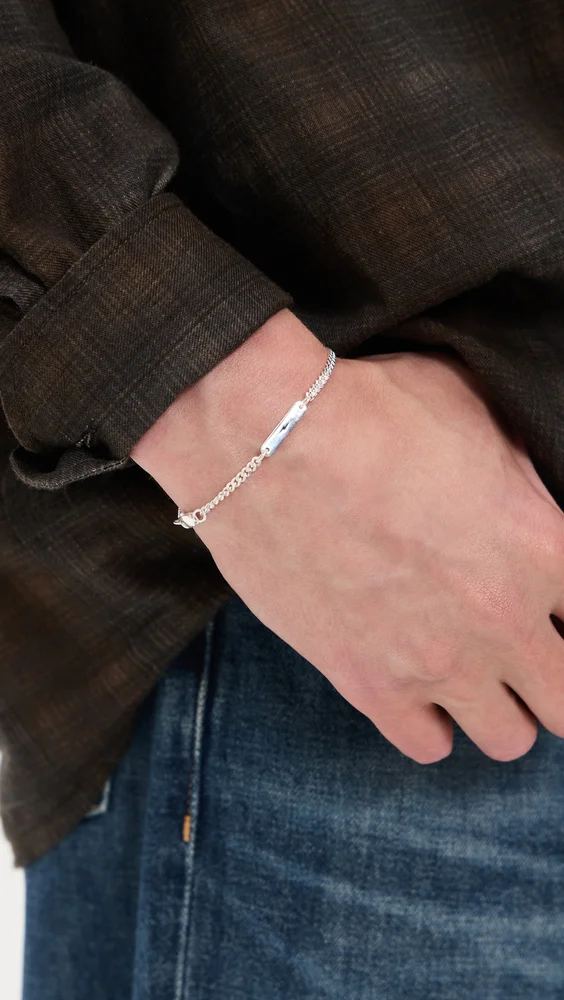 Sterling Silver Gauge Chain Bracelet 3mm
