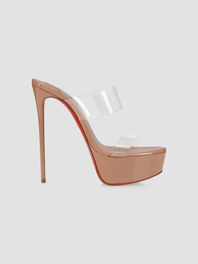 Just Nothing Alta 150MM Patent Leather Sandal Heels
