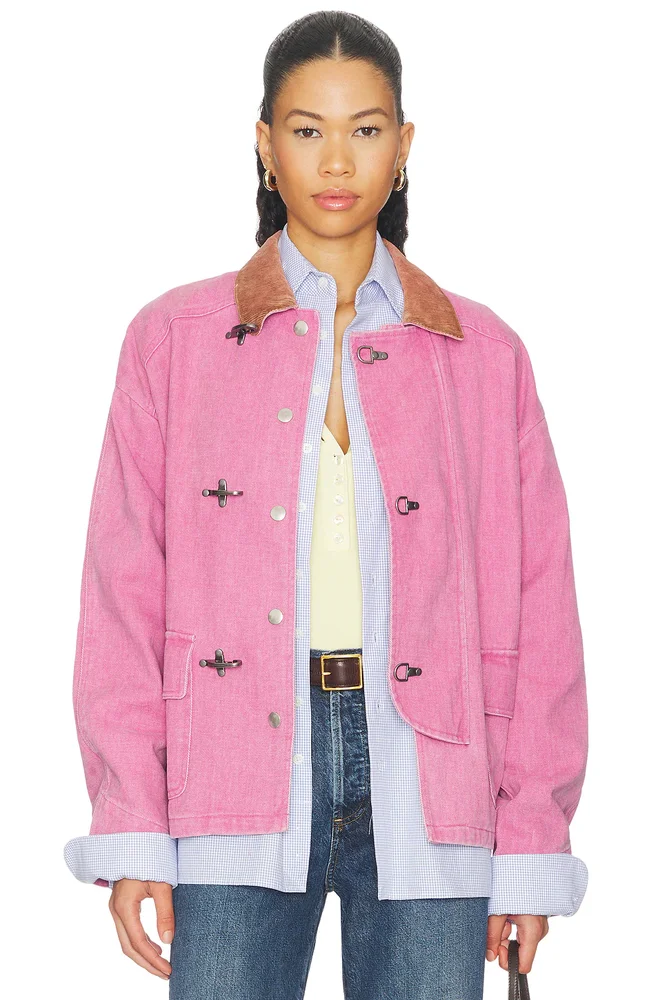 Fireman Clasp Cotton Twill Jacket