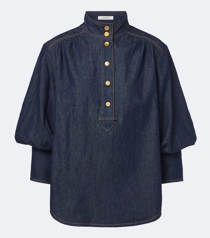 Denim blouse