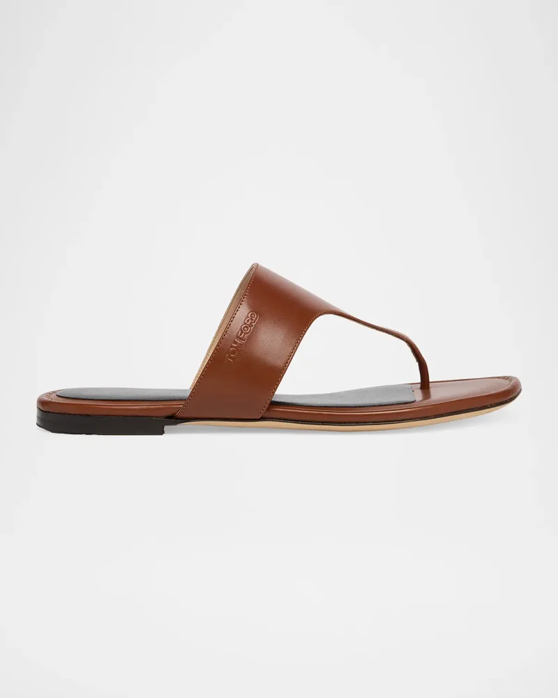 Soft Leather Thong Sandals