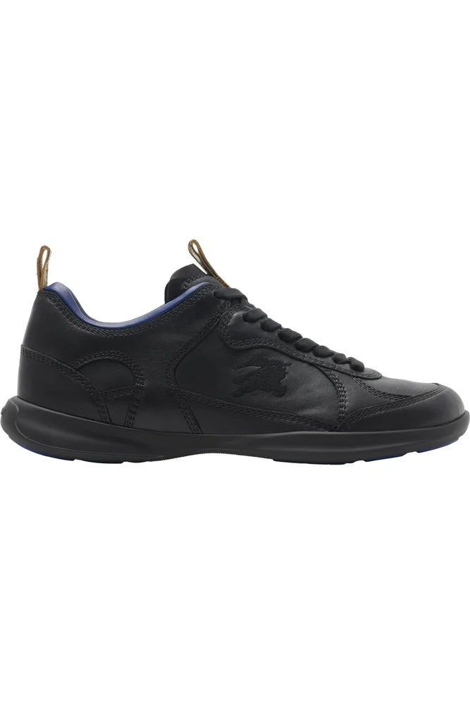 Leather Matrix Sneakers, Black