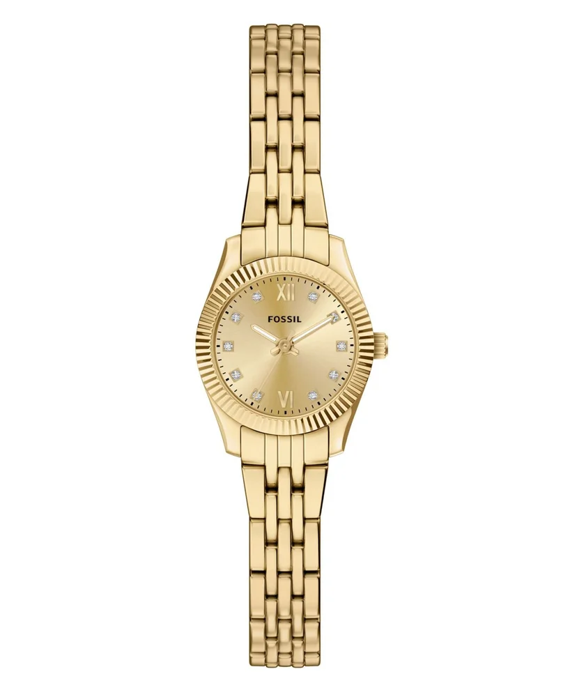 Scarlette Mini Three-Hand Gold-Tone Stainless Steel Watch, 20mm