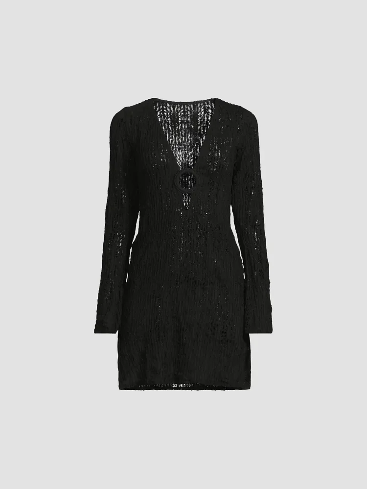 Angie Knit Linen-Blend Tunic