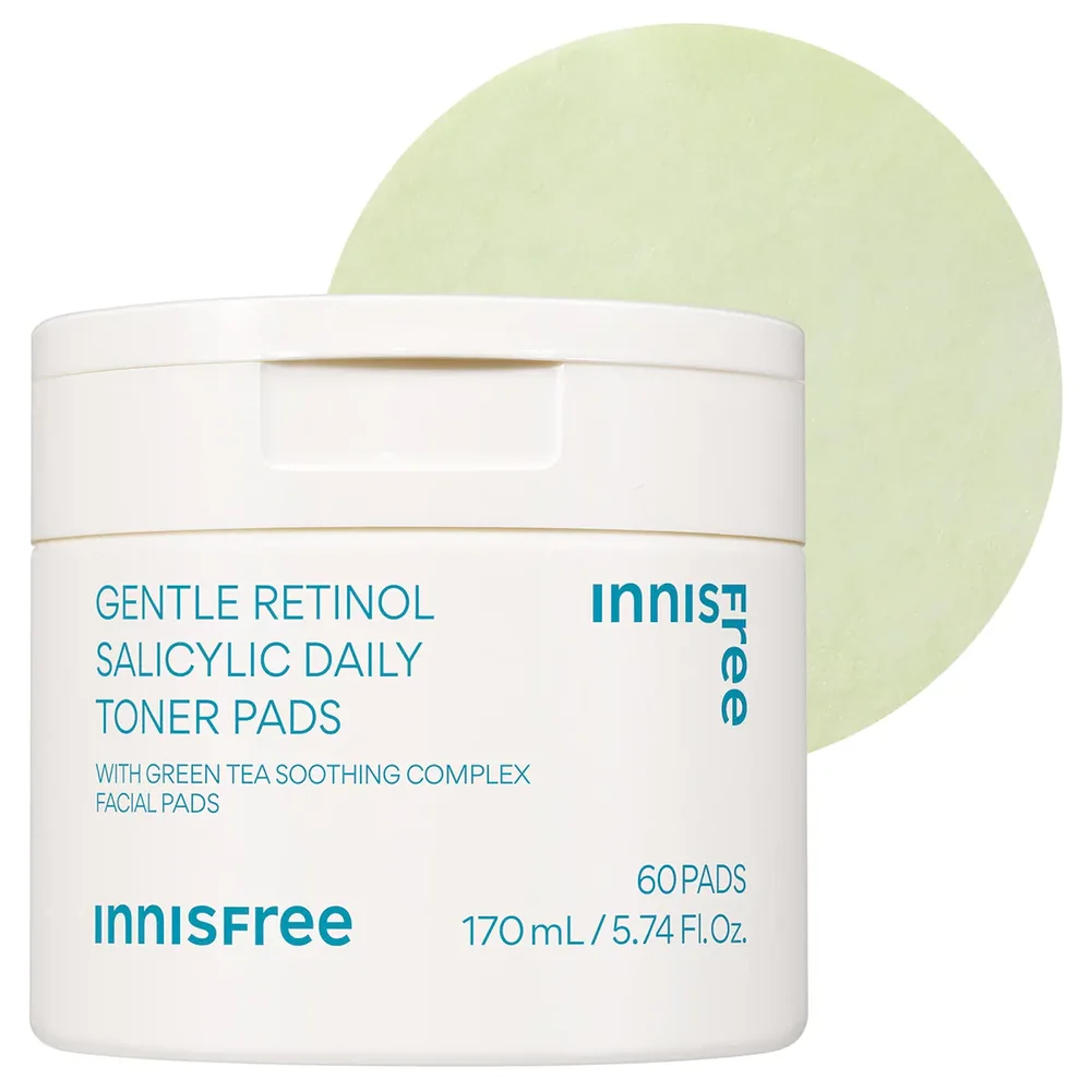 Daily Korean Gentle Retinol + Salicylic Acid Soothing Toner Pads