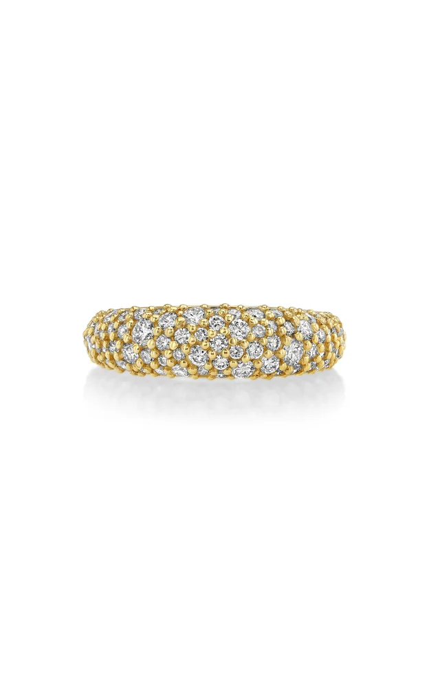 Diamond Dome Pinky Ring
