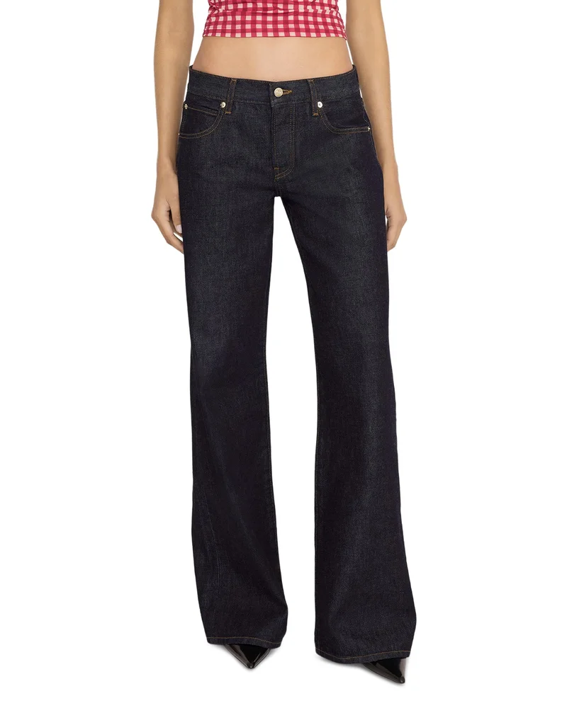 The Leo Low Rise Wide Leg Jeans in Casino