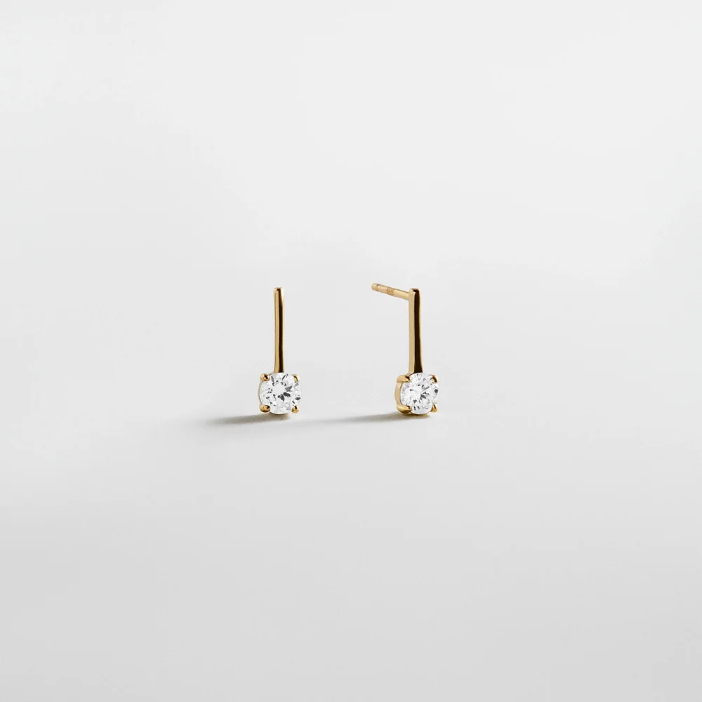Kim 14K Gold Drop Earrings