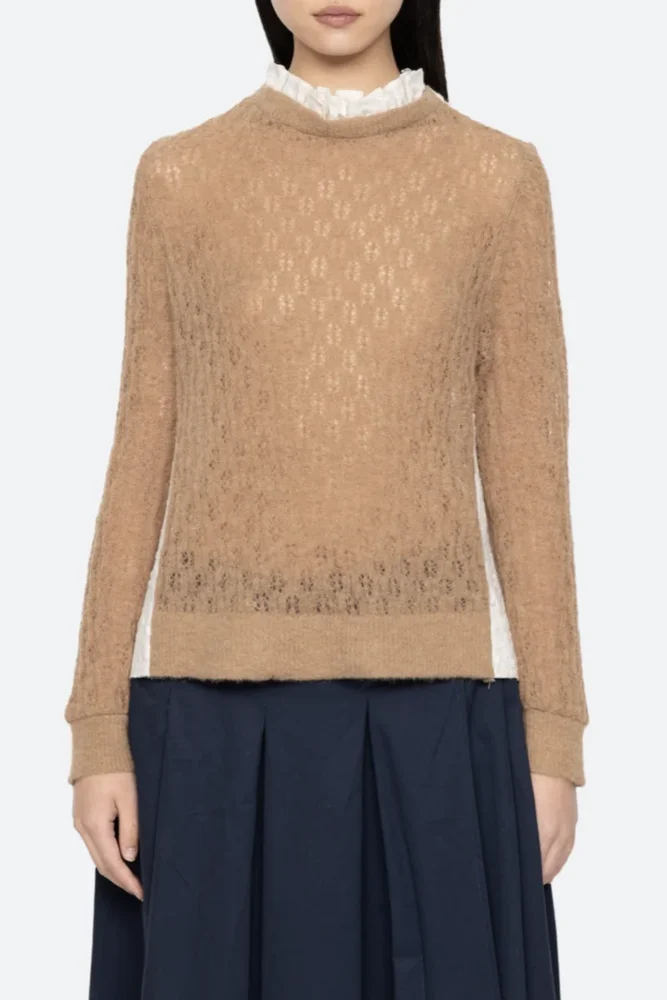 SEA NEW YORK — Teagan Knit Sweater Camel