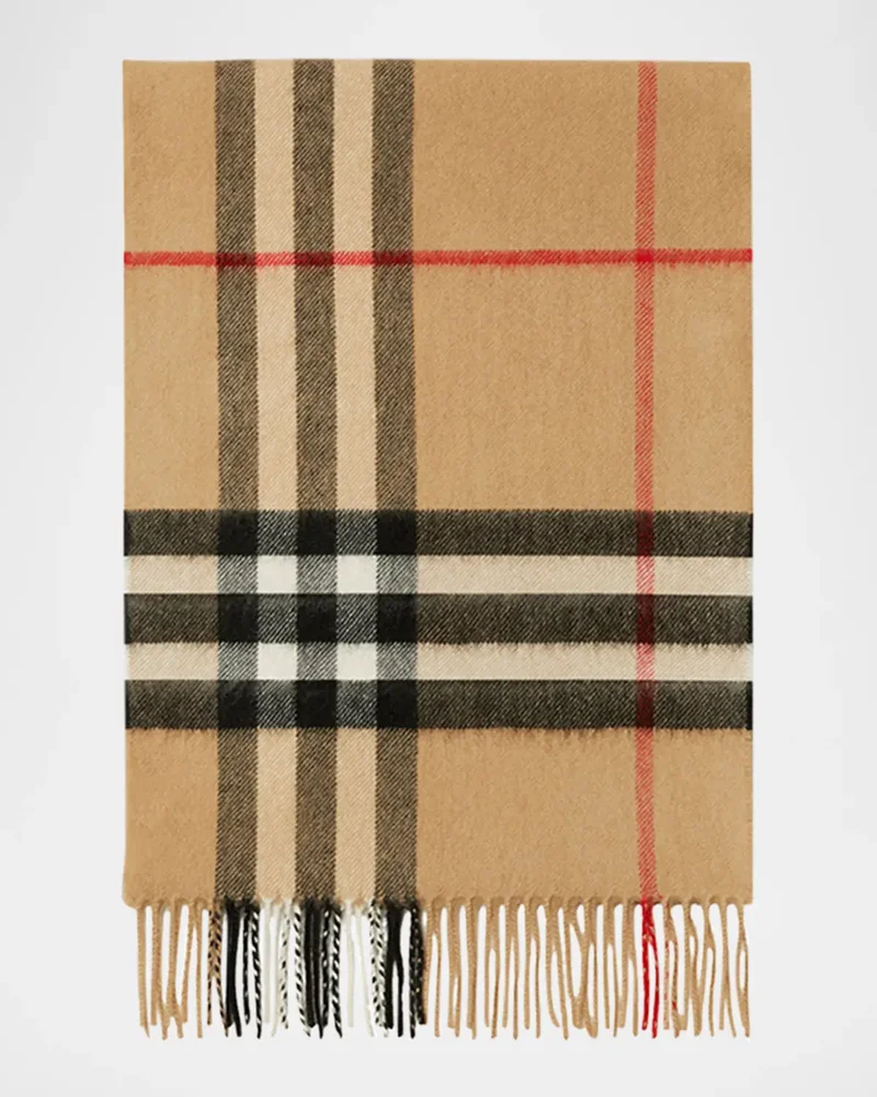 Giant Check Cashmere Scarf