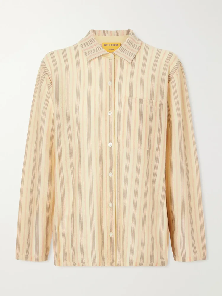 Showtime striped cashmere shirt