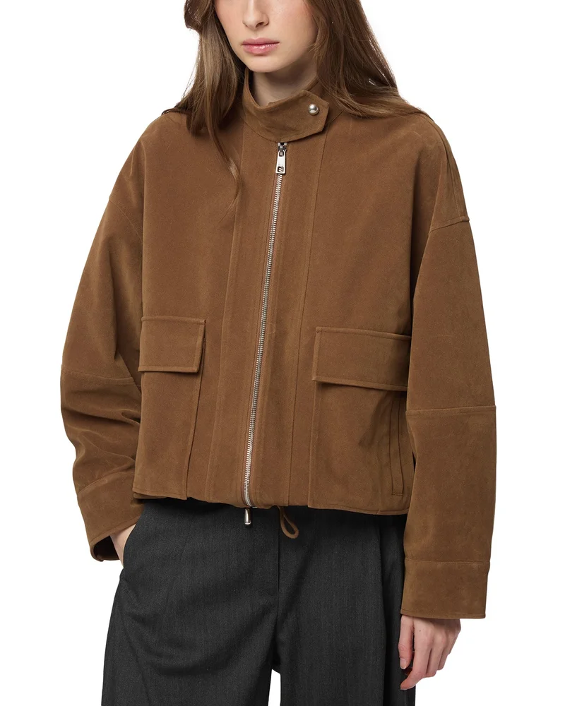 Kate Faux Suede Bomber