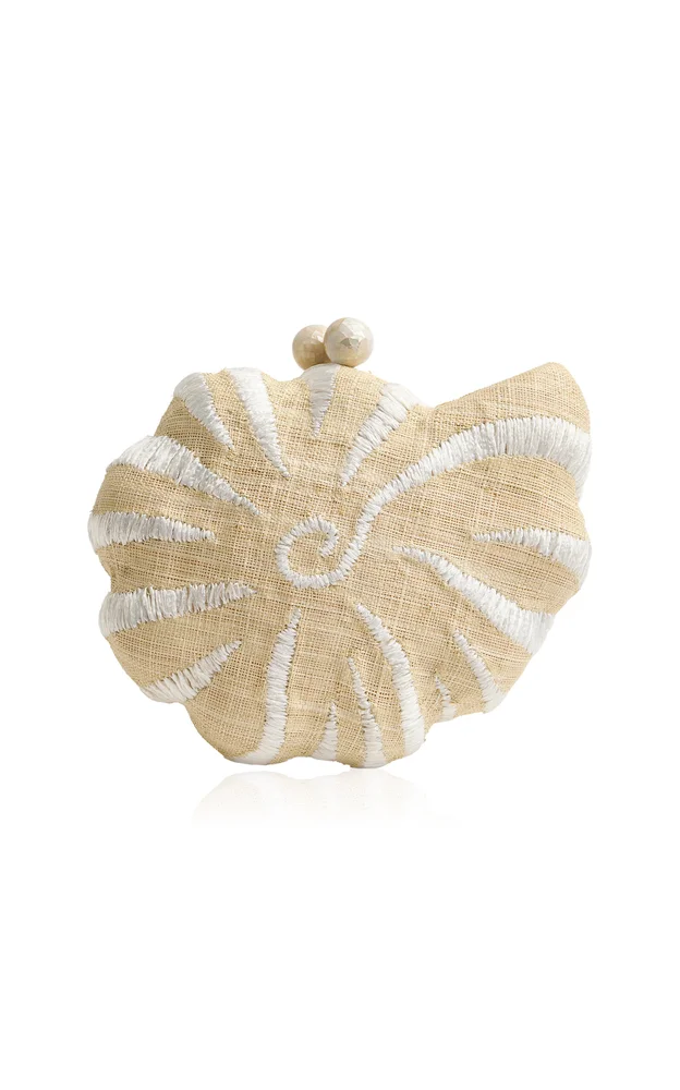 Kahala Raffia Clutch Bag