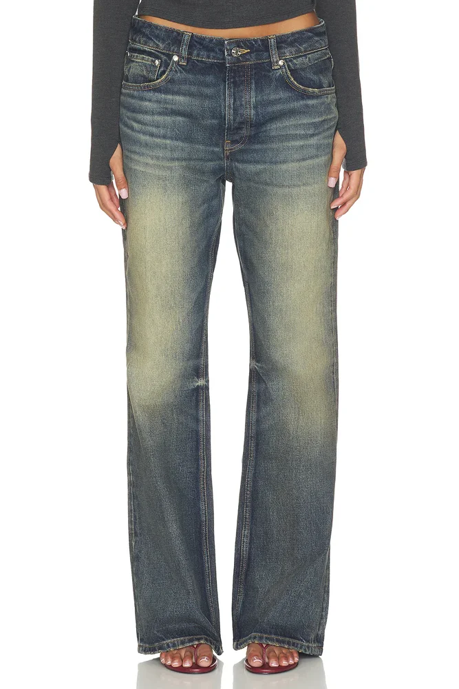 Rowan Mid Rise Flare Jean