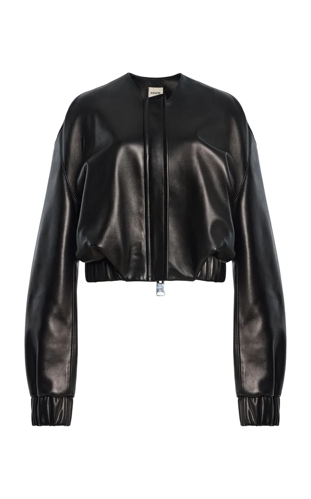 Cordan Plonge Leather Bomber Jacket