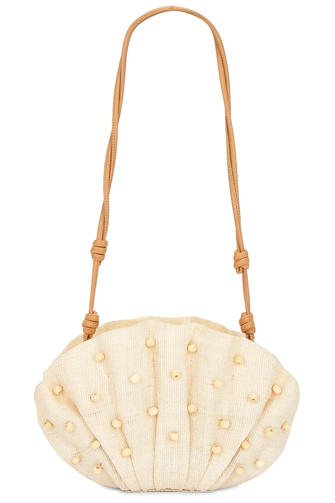 The Origami Beaded Scallop Clutch