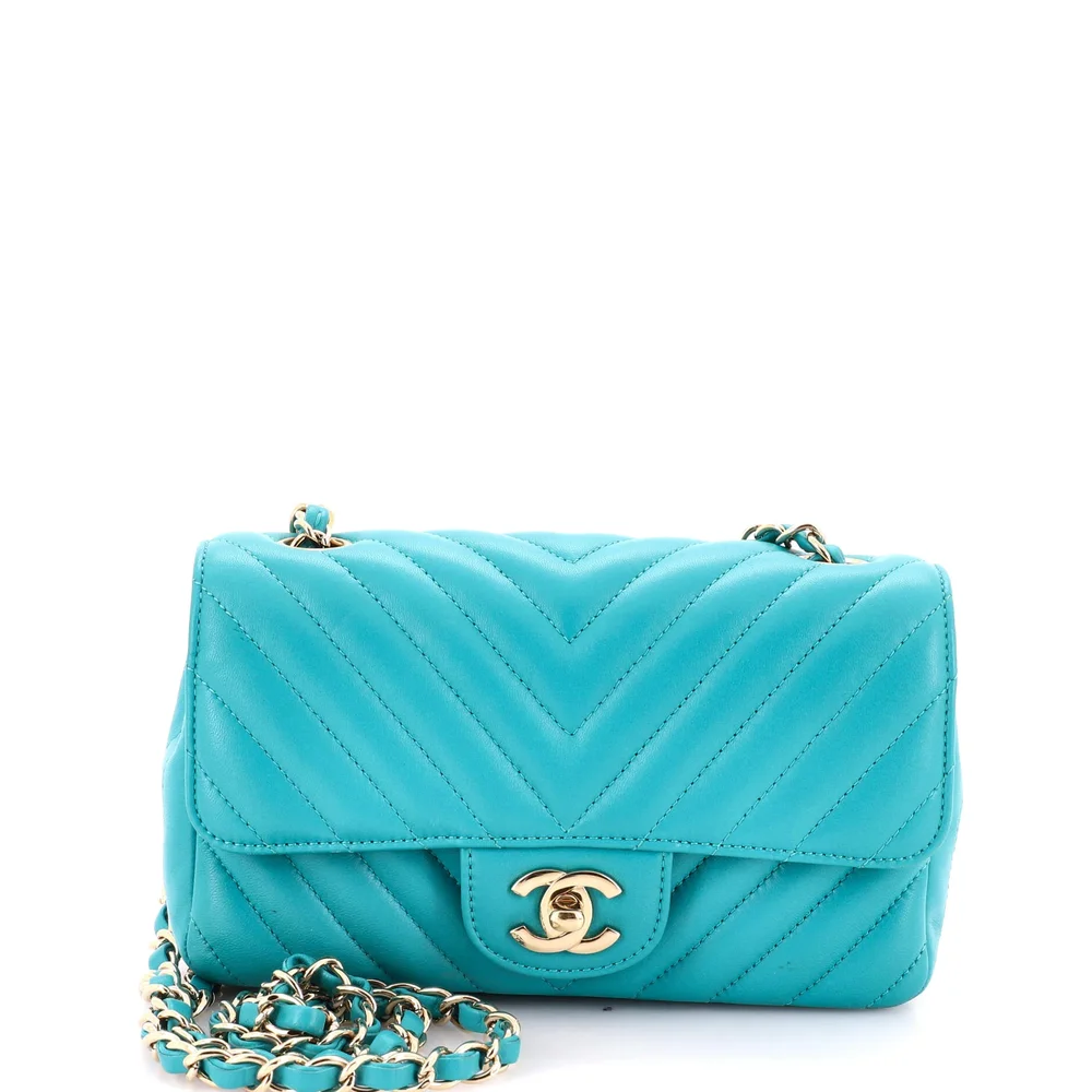 Pre-Owned Chanel Rectangular Mini Classic Flap Bag 20cm
