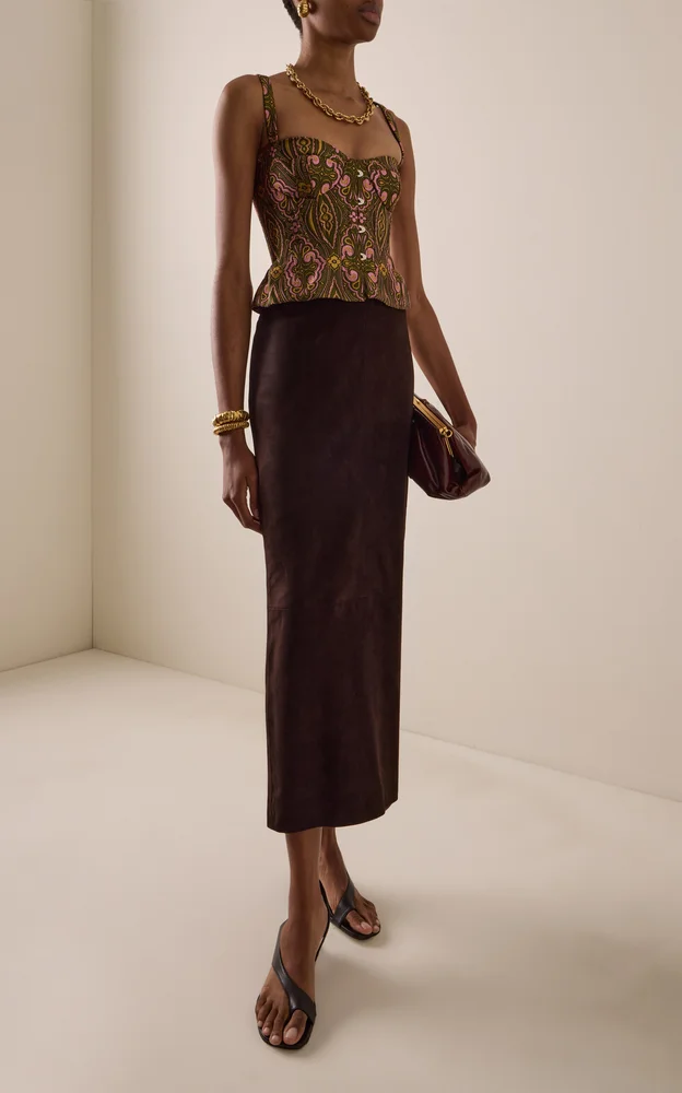 Brocade Corset Top
