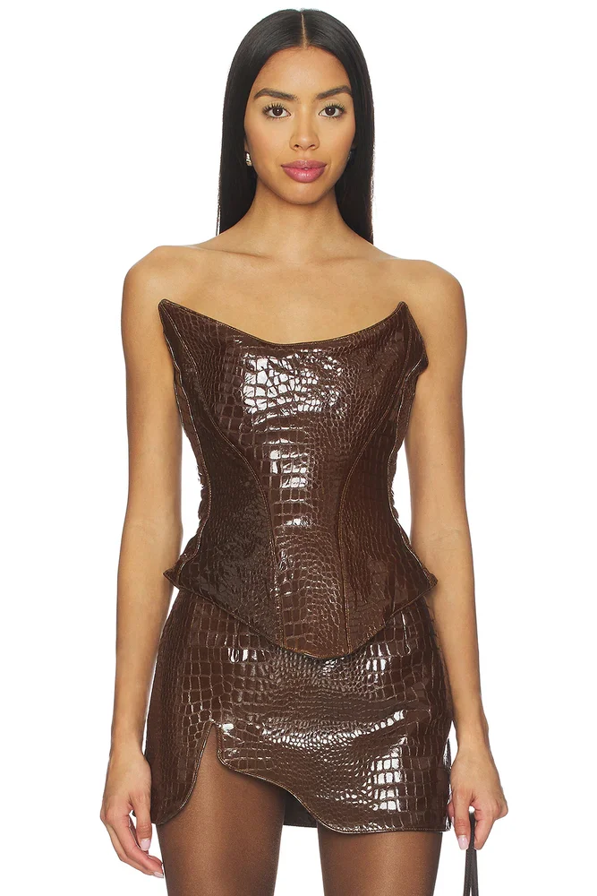 Nemesis Leather Corset Top