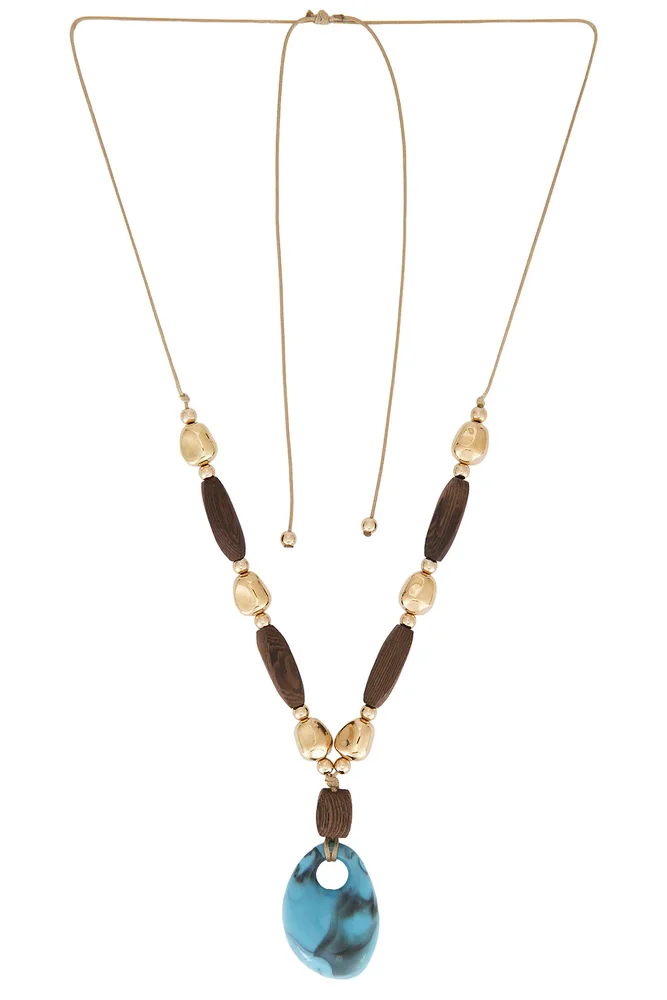 Juness Beaded Cord Necklace