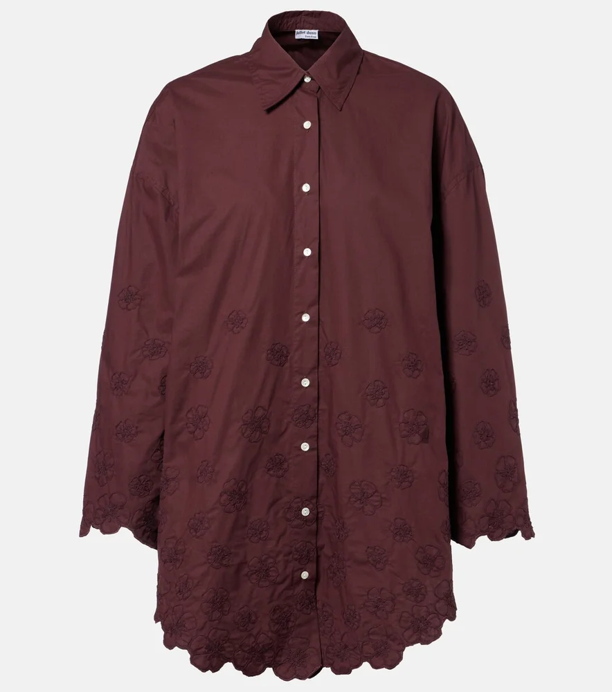 Embroidered cotton shirt