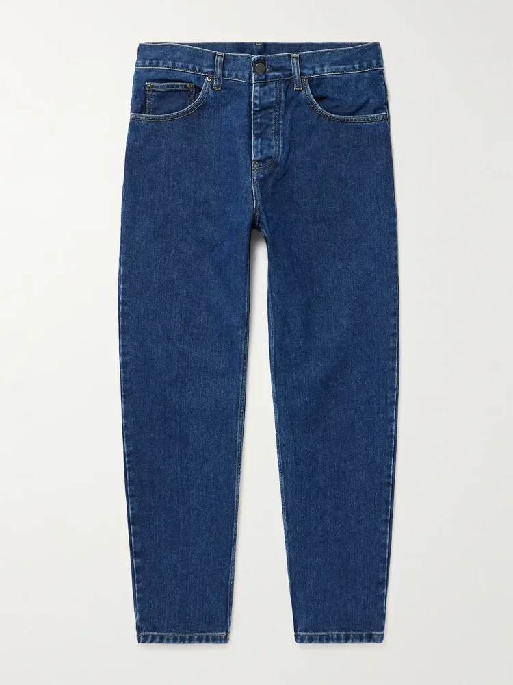 Newel Tapered Logo-Appliquéd Jeans