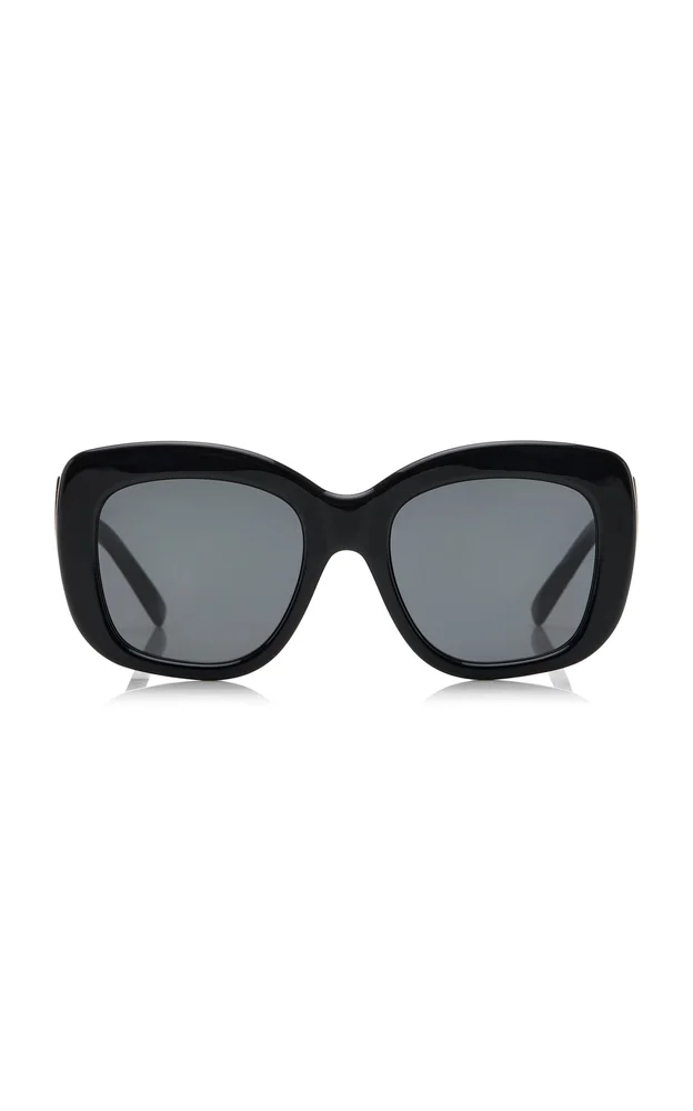 Bold Square-Frame Acetate Sunglasses
