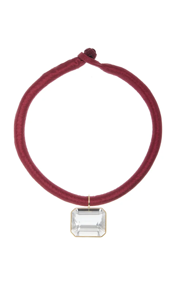 Yvonne Crystal Silk Necklace