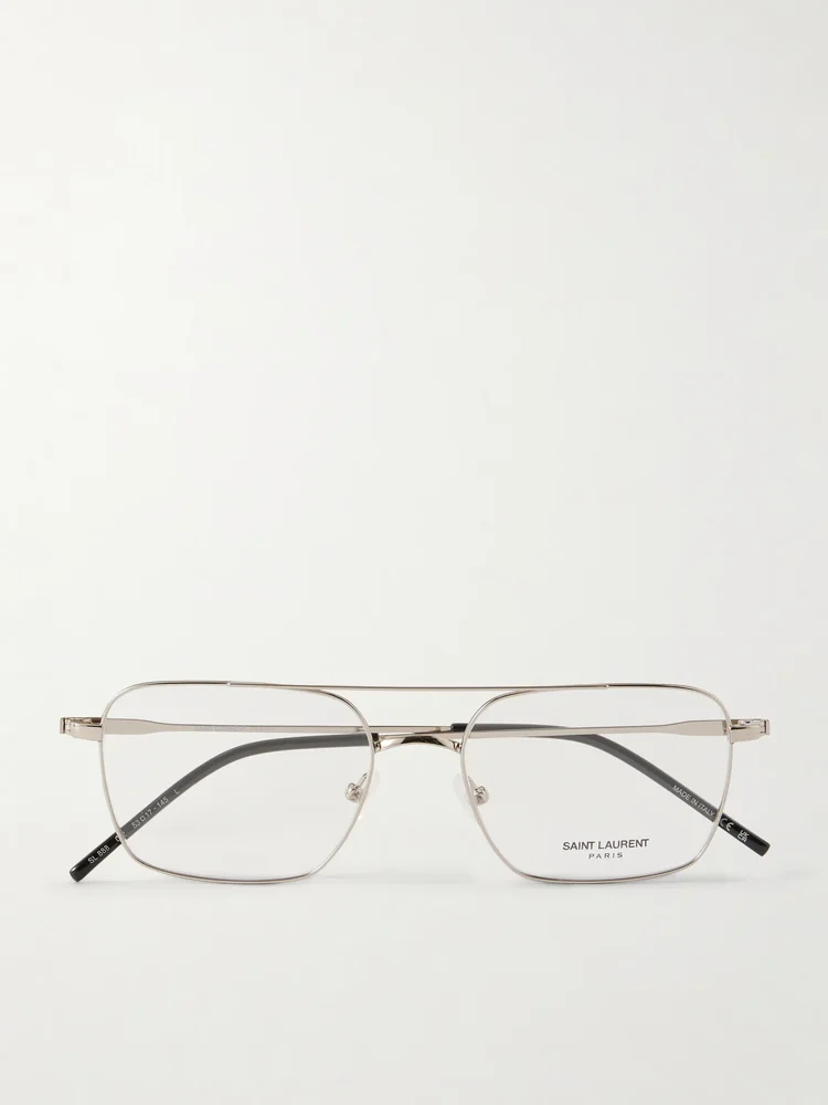 SL 888 quare-frame metal glasses