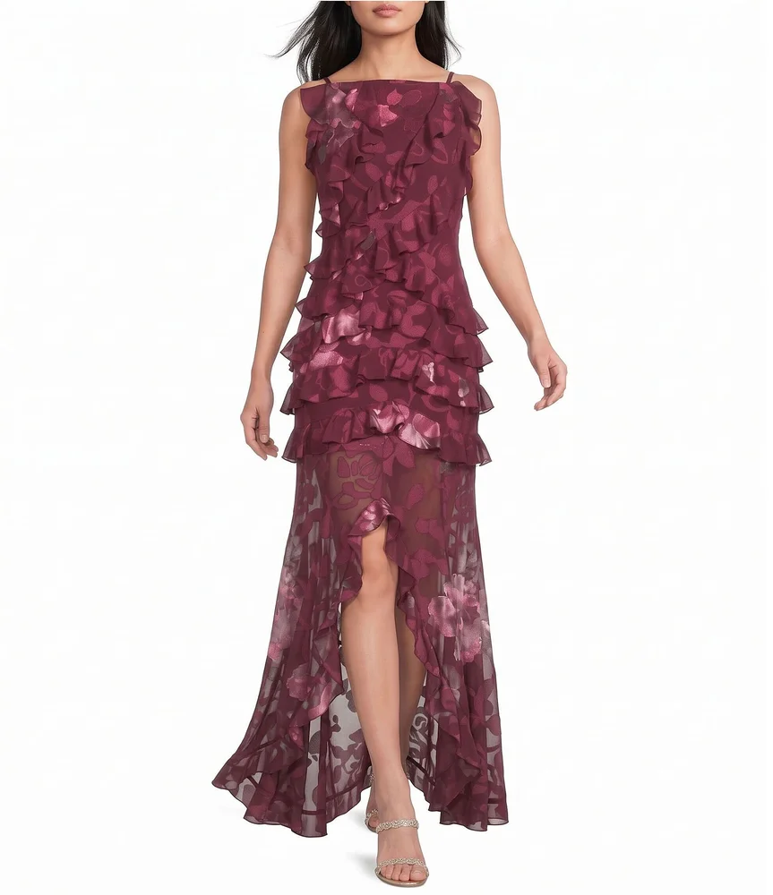 Eloanora Sleeveless Ruffle Gown
