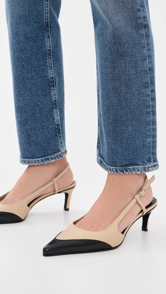 Booshky Slingback Kitten Heels