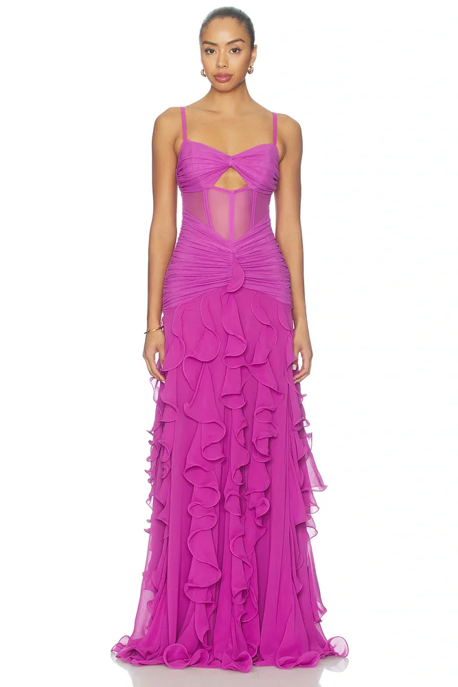 Chiffon Gloria Long Dress