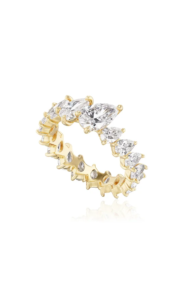 14K Yellow Gold Bias Crescendo Ring