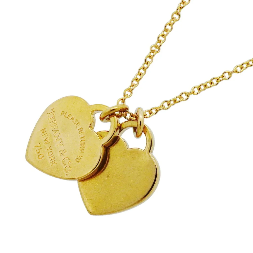 Pre-Owned Return to Tiffany Heart Tag Pendant Necklace in 18K Yellow Gold