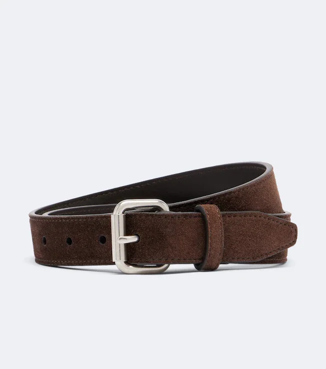 Geo suede belt