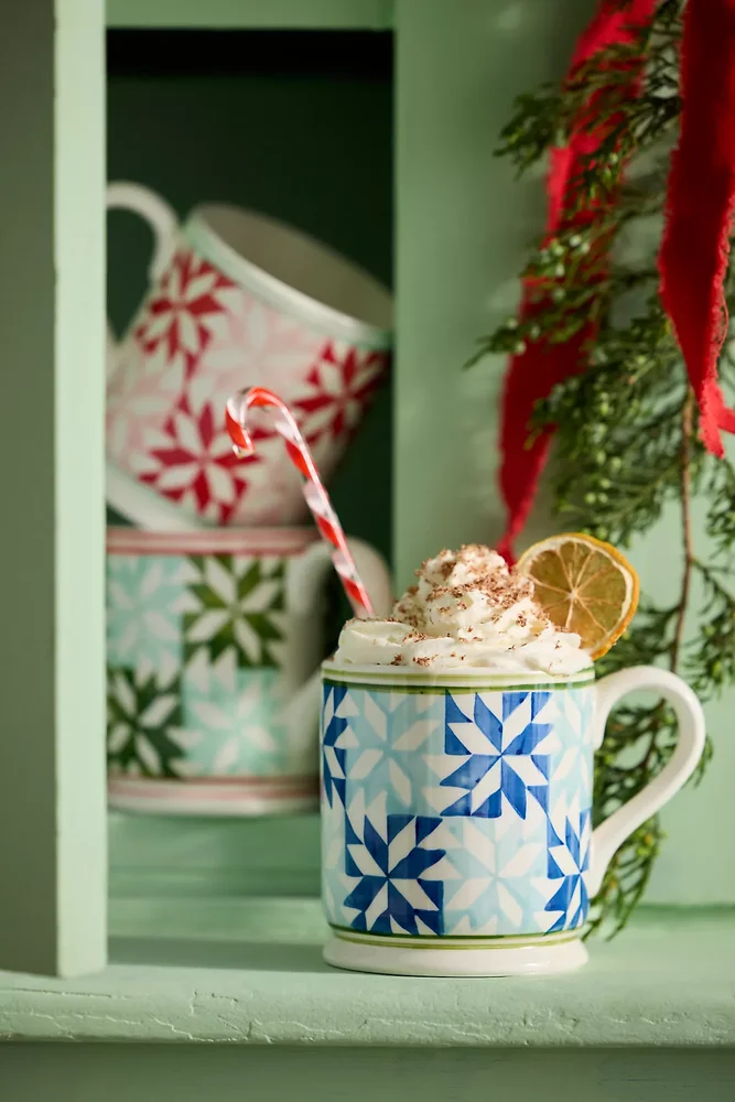 Quilted Ceramic Mug