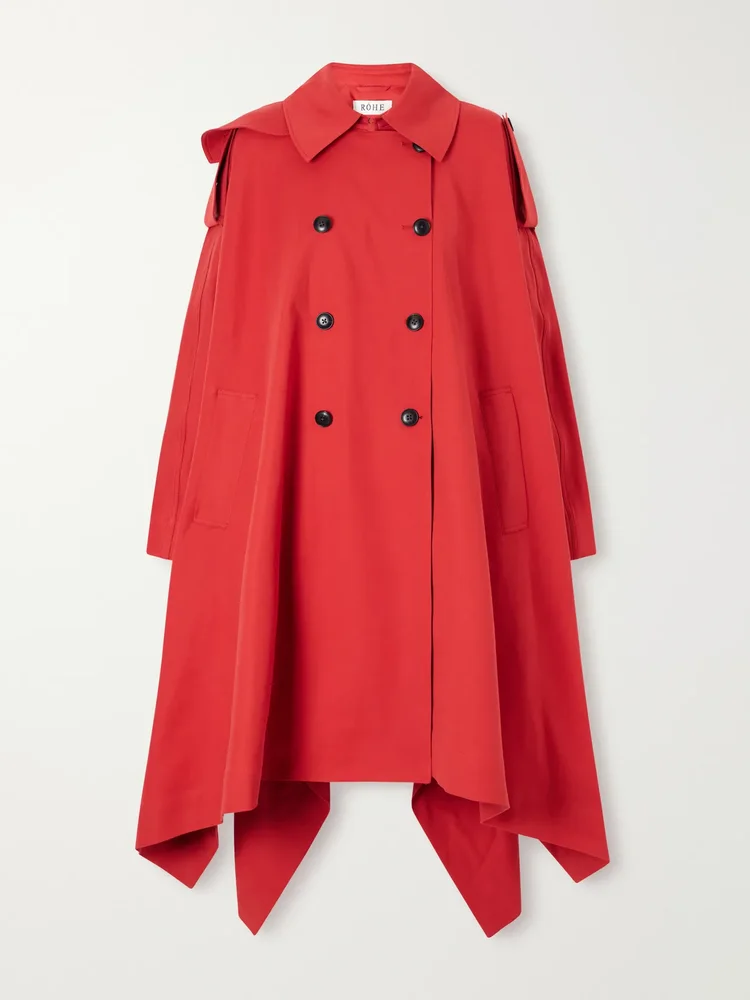 Cotton-gabardine coat