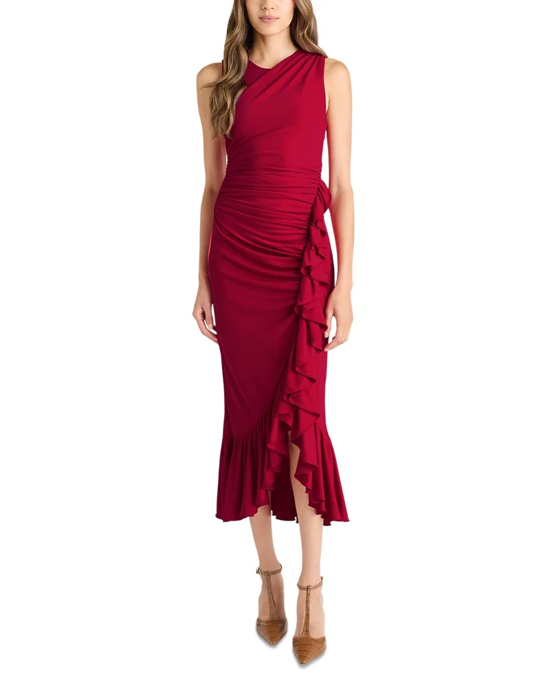 Fatima Ruffled Midi Dress