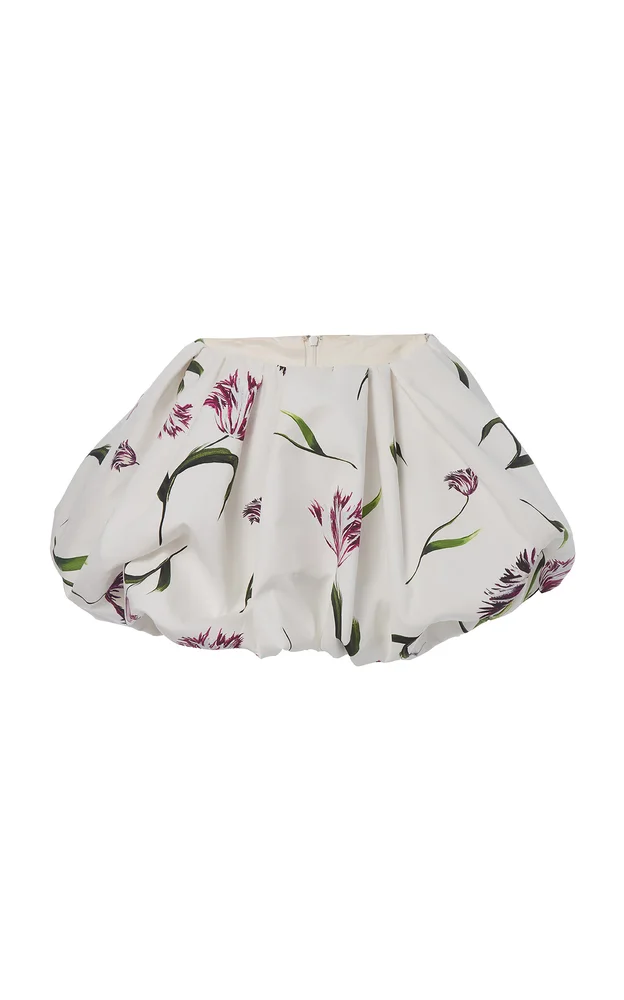 Bubble Cotton Mini Skirt