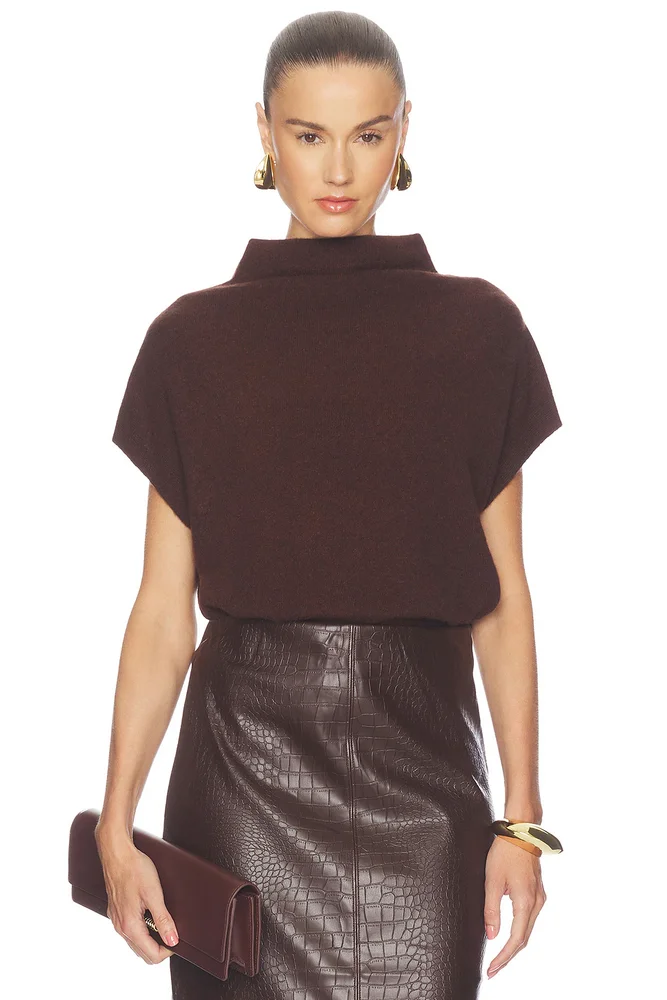 Morten Funnel Neck Cashmere Top