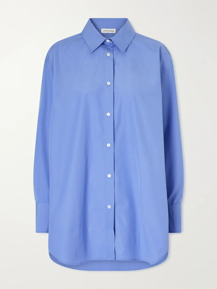 Plaza cotton-poplin shirt