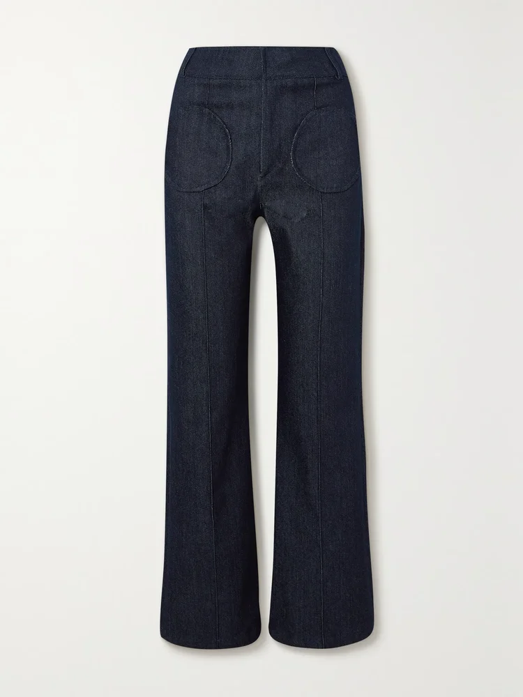 Olafur high-rise straight-leg jeans