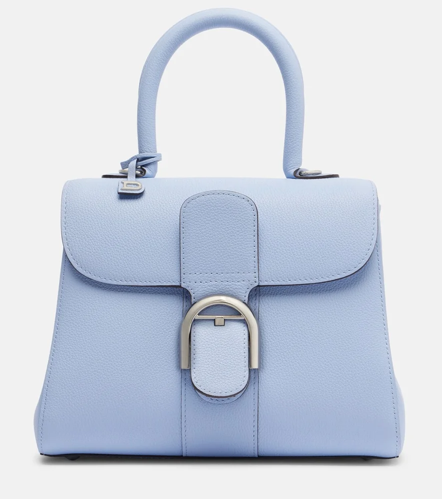 Brillant Medium leather top-handle bag Blue