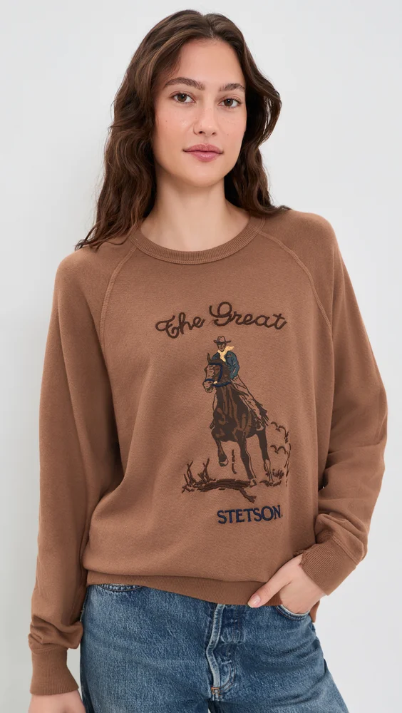 The College Sweatshirt with Stetson Graphic