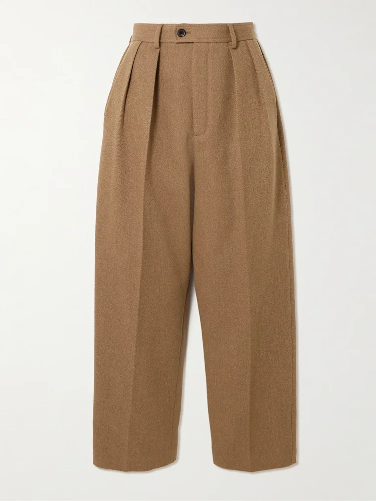 Rodger pleated Rain System® wool-twill tapered pants