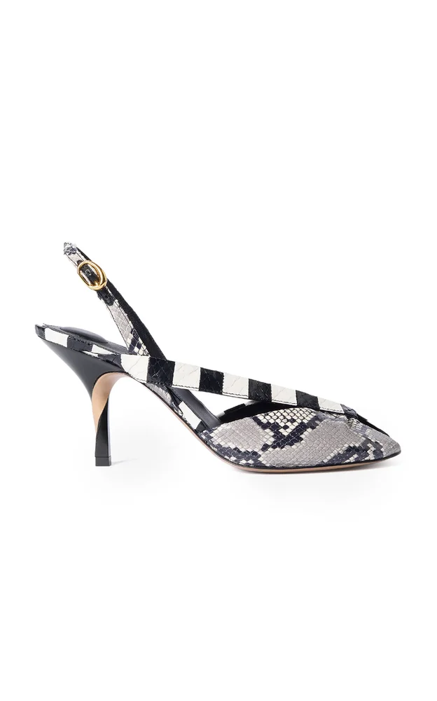 Poisson Slingback Leather Sandals