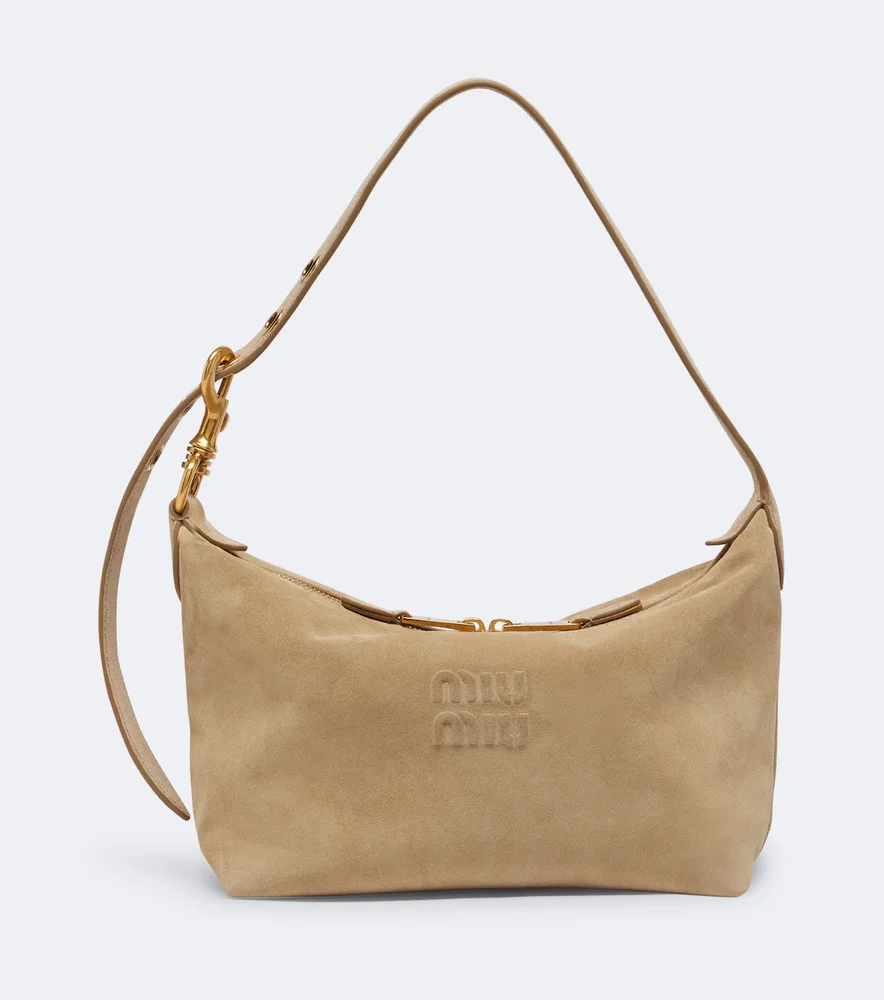 Spirit Small suede shoulder bag