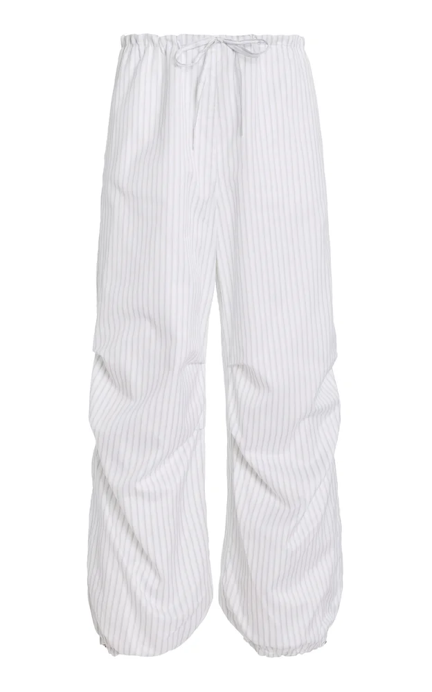 Grace Cotton Tapered-Leg Pants