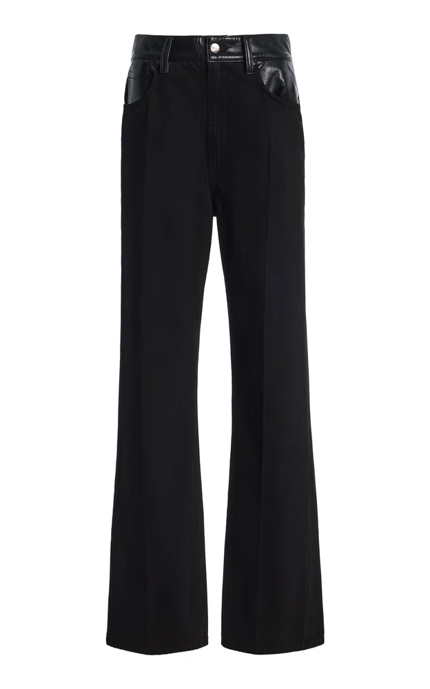 Morgan Rigid Mid-Rise Straight-Leg Jeans