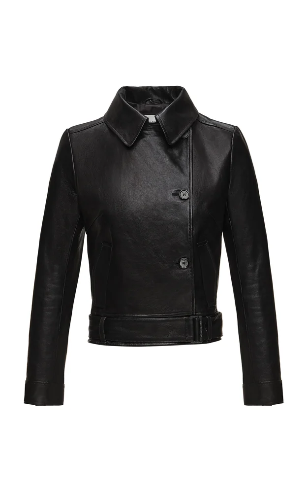 Belted Leather Jacket